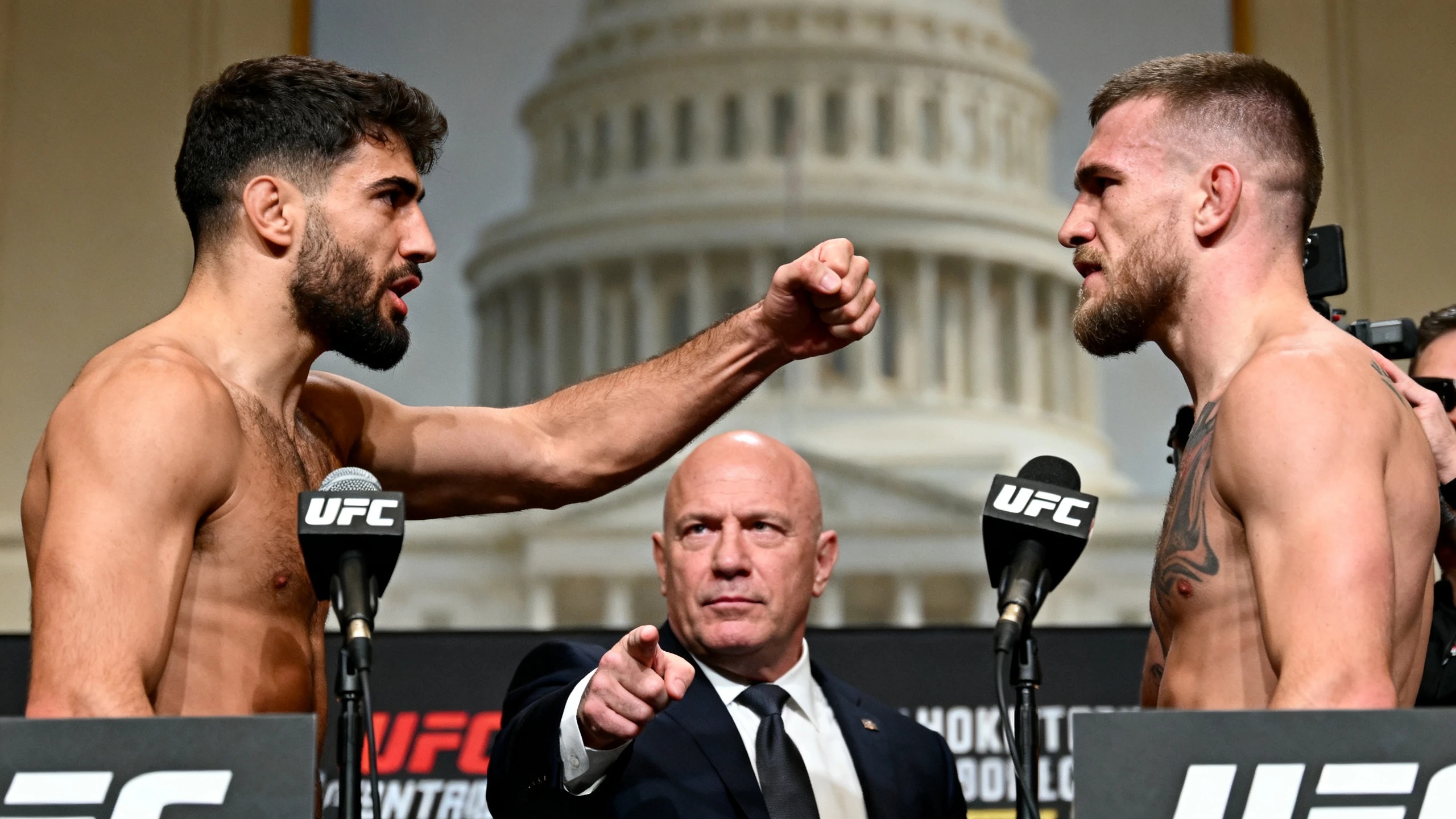 Инцидент с Джошем Хокитом прервал мероприятие UFC в Белом доме RUSSPAIN