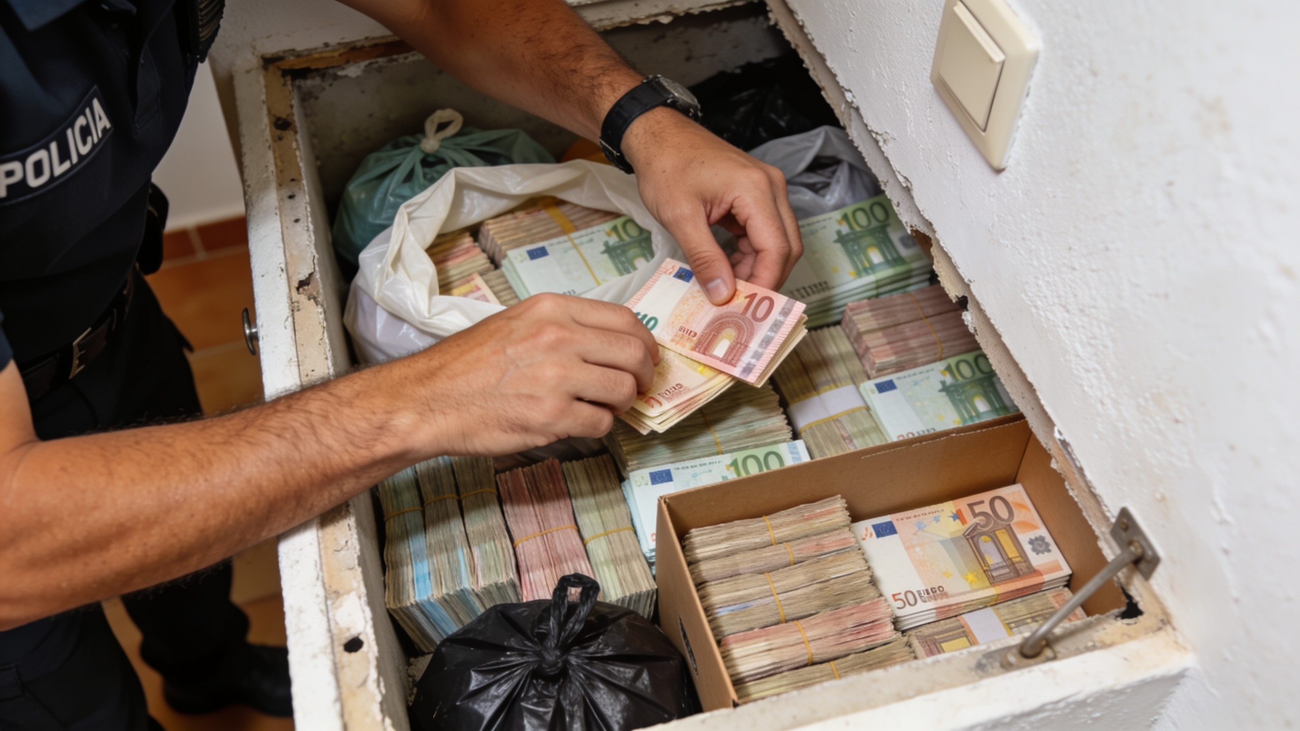 В доме полицейского под Мадридом обнаружили тайники с миллионами наличными RUSSPAIN