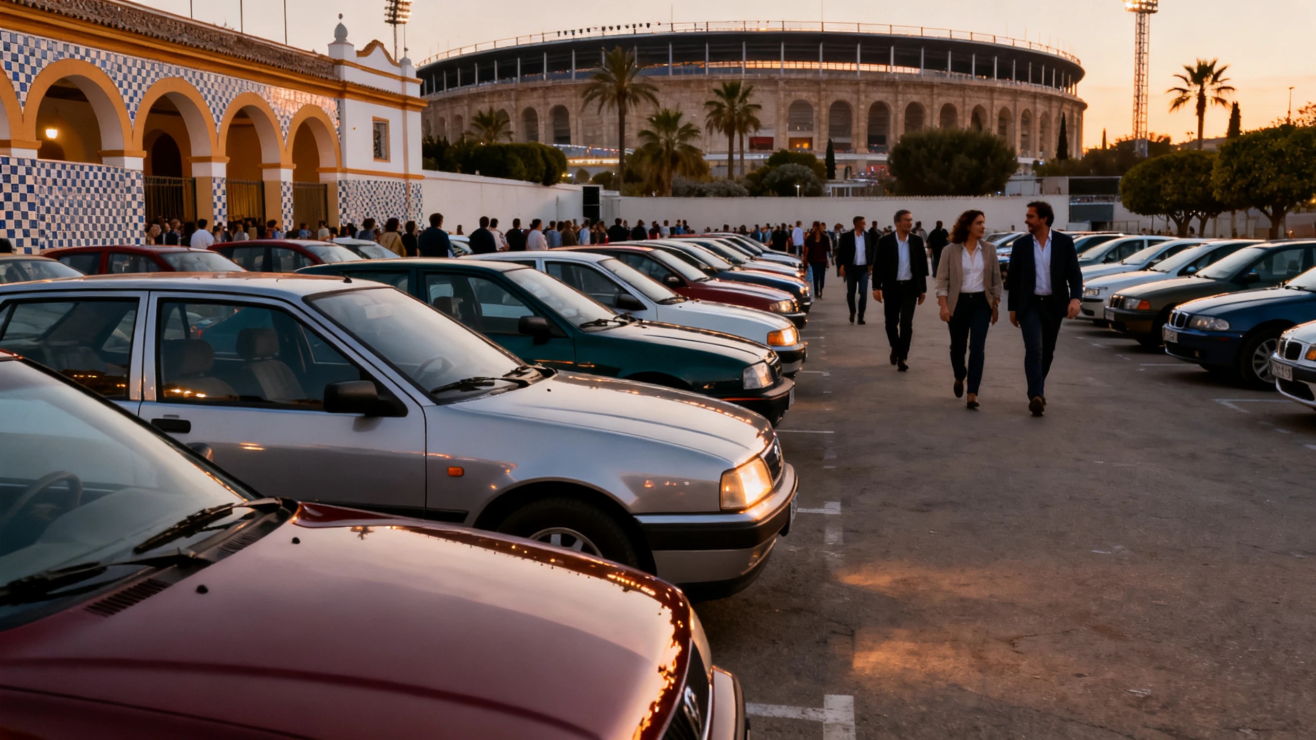 Ограничения и стоимость парковки у Estadio de la Cartuja в июне RUSSPAIN
