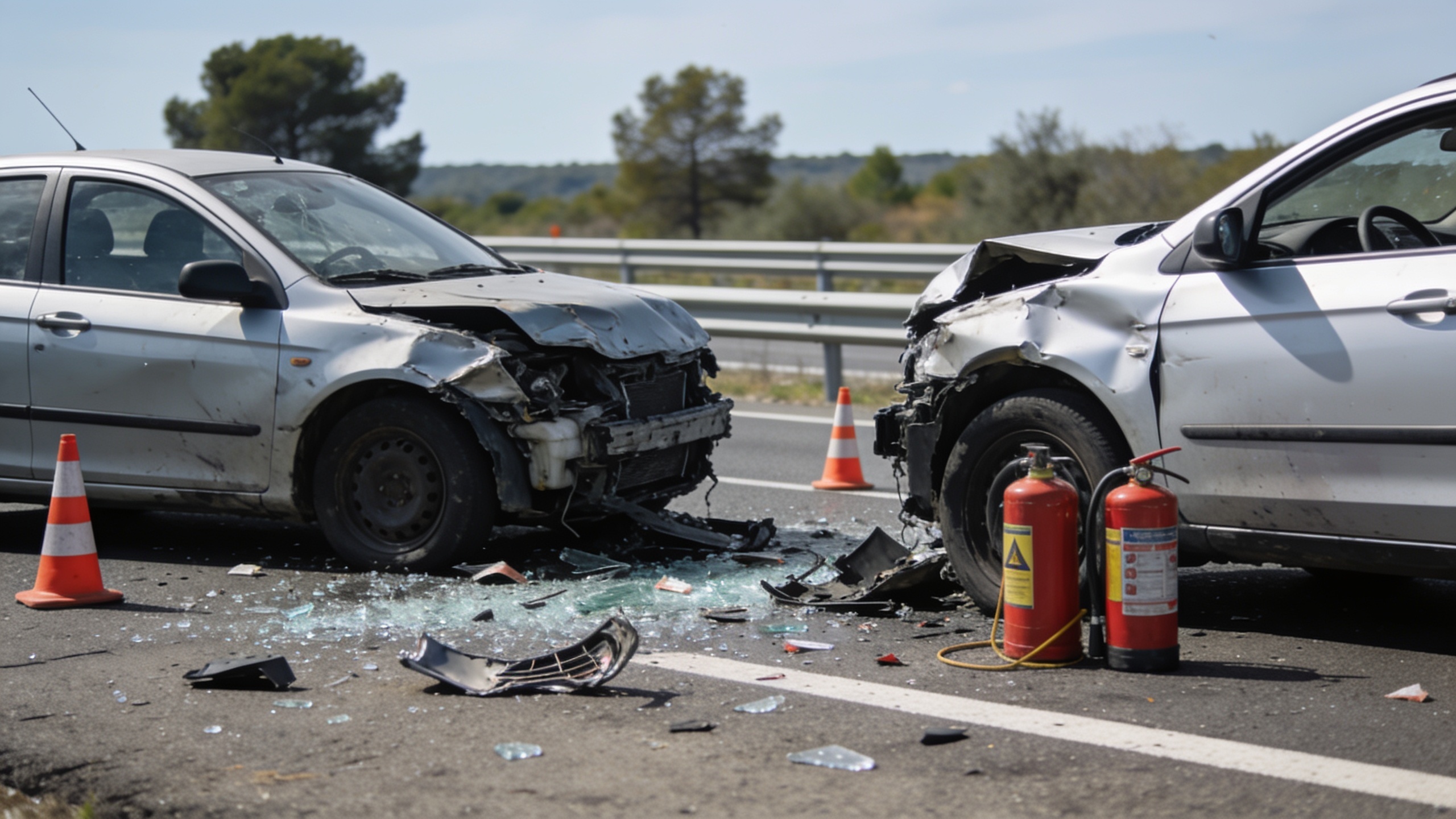 Два водителя в тяжелом состоянии после аварии на трассе М-601 в Мадриде RUSSPAIN